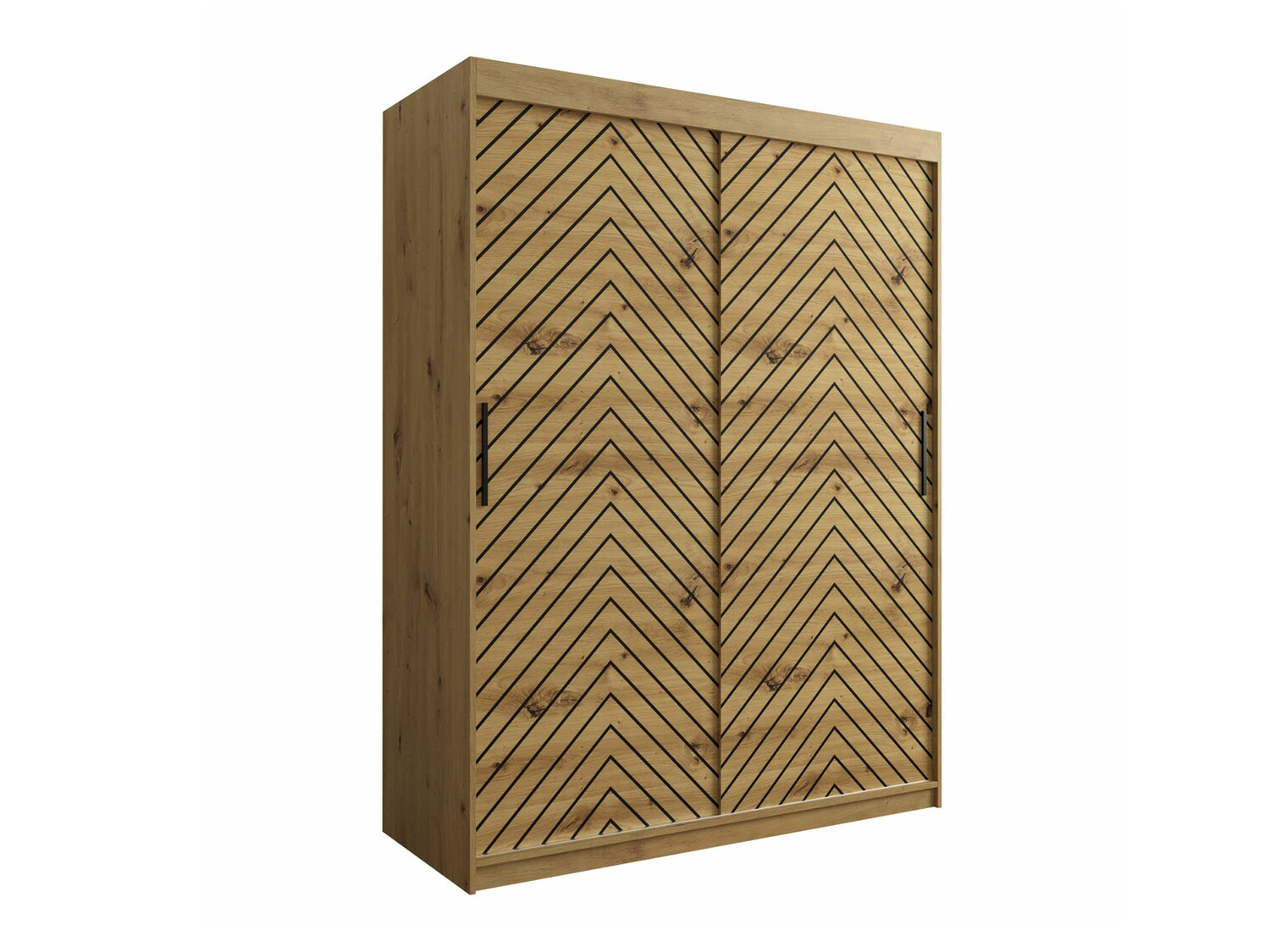 Riidekapp Hartford 310 (Artisan tamm + Must)