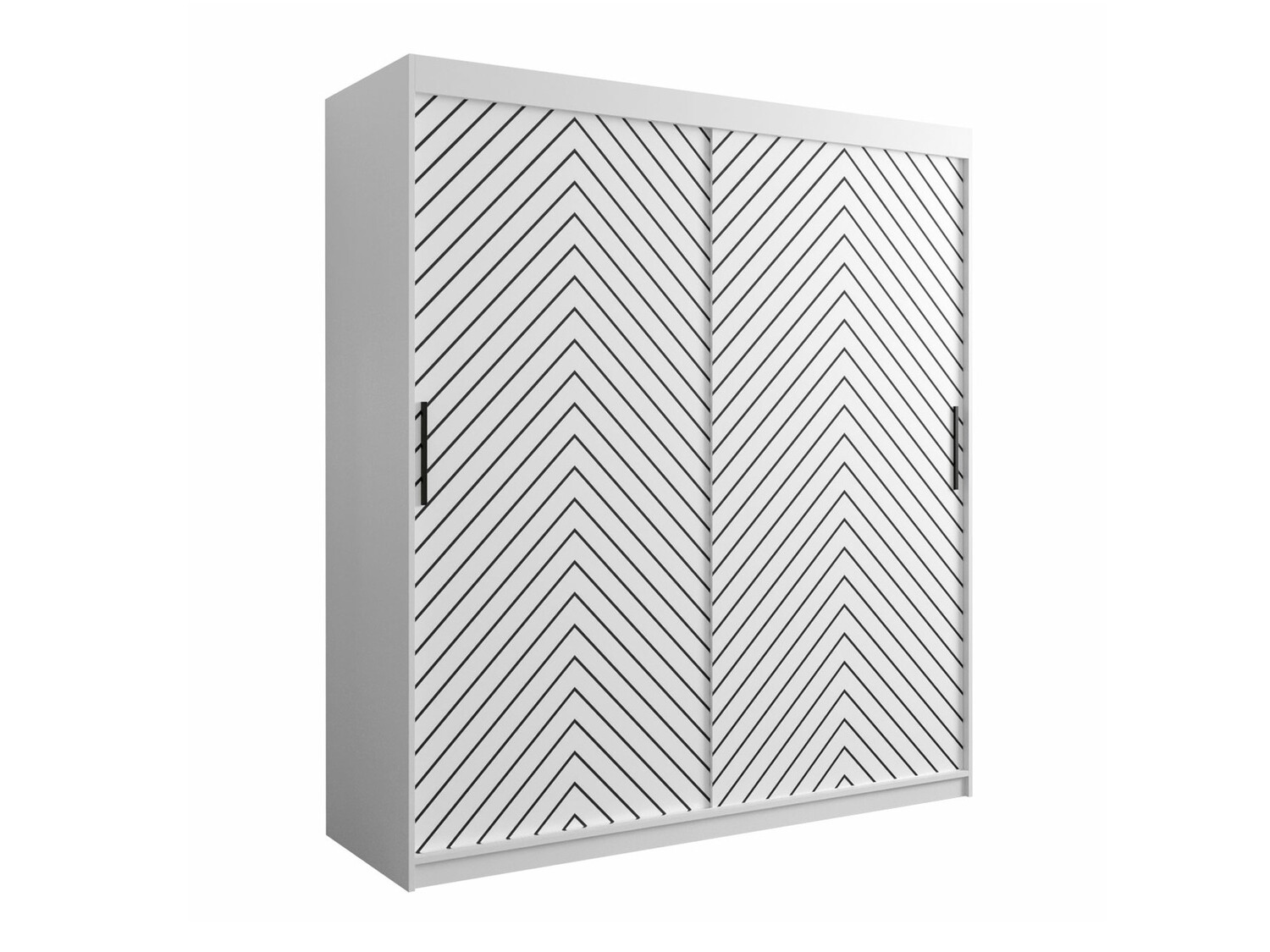 Riidekapp Hartford 312 (Valge + Must)