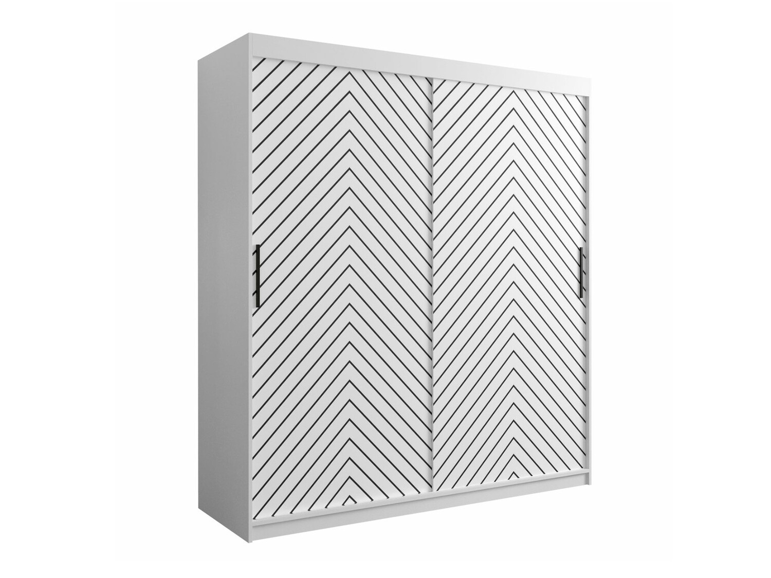 Riidekapp Hartford 312 (Valge + Must)