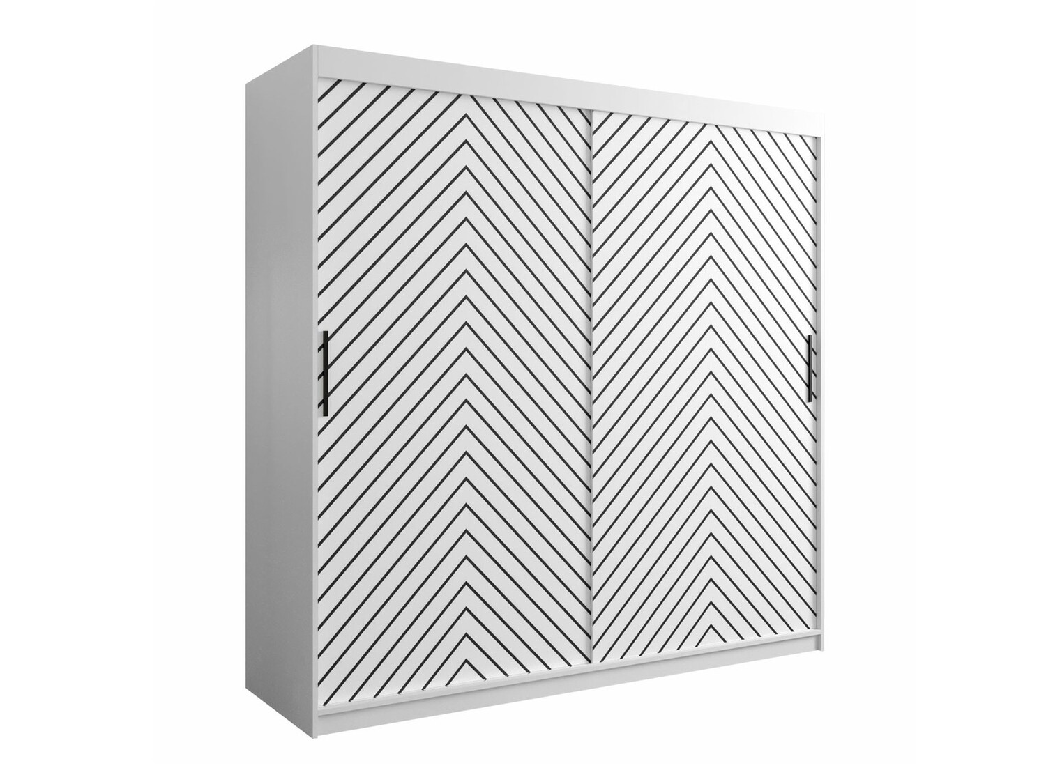 Riidekapp Hartford 314 (Valge + Must)