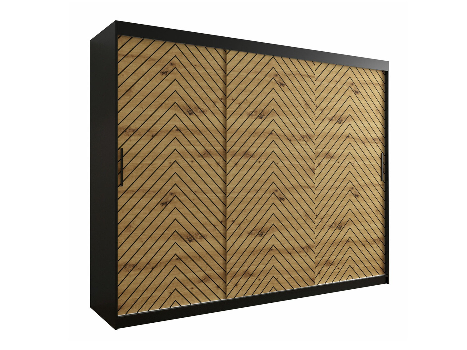 Riidekapp Hartford 316 (Must + Artisan tamm)