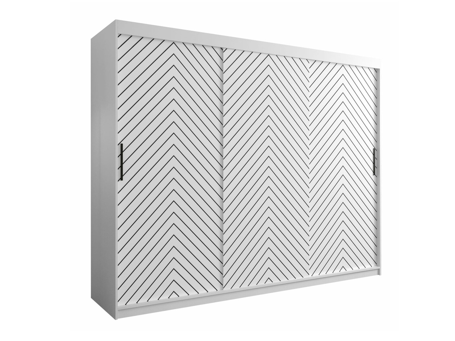 Riidekapp Hartford 316 (Valge + Must)