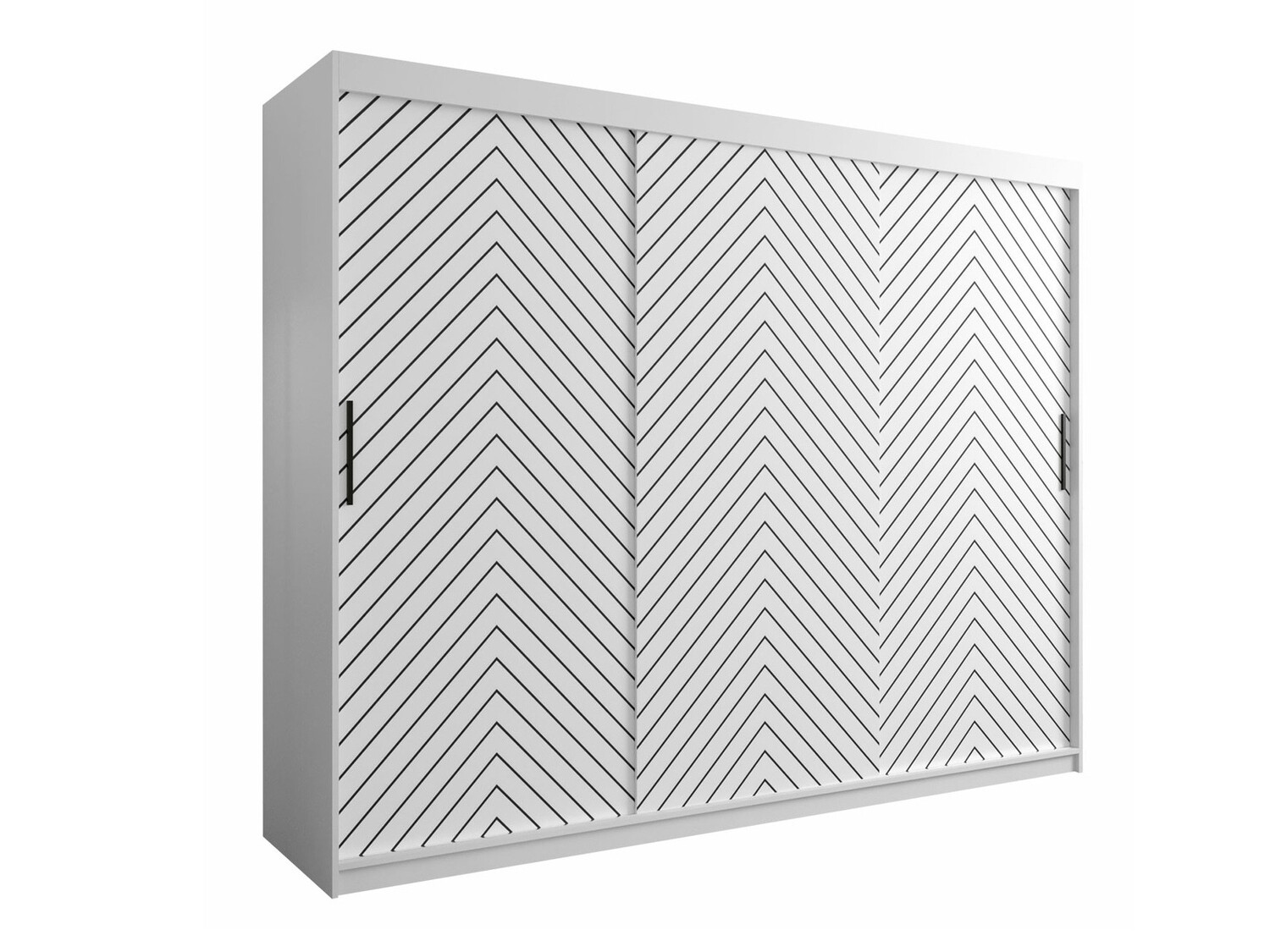 Riidekapp Hartford 316 (Valge + Must)