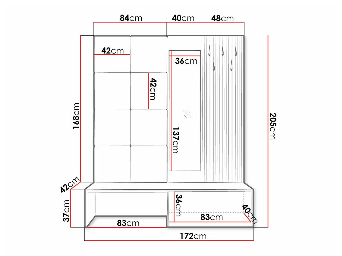 Esikukomplekt Fabor (Artisan tamm + Manila 02)