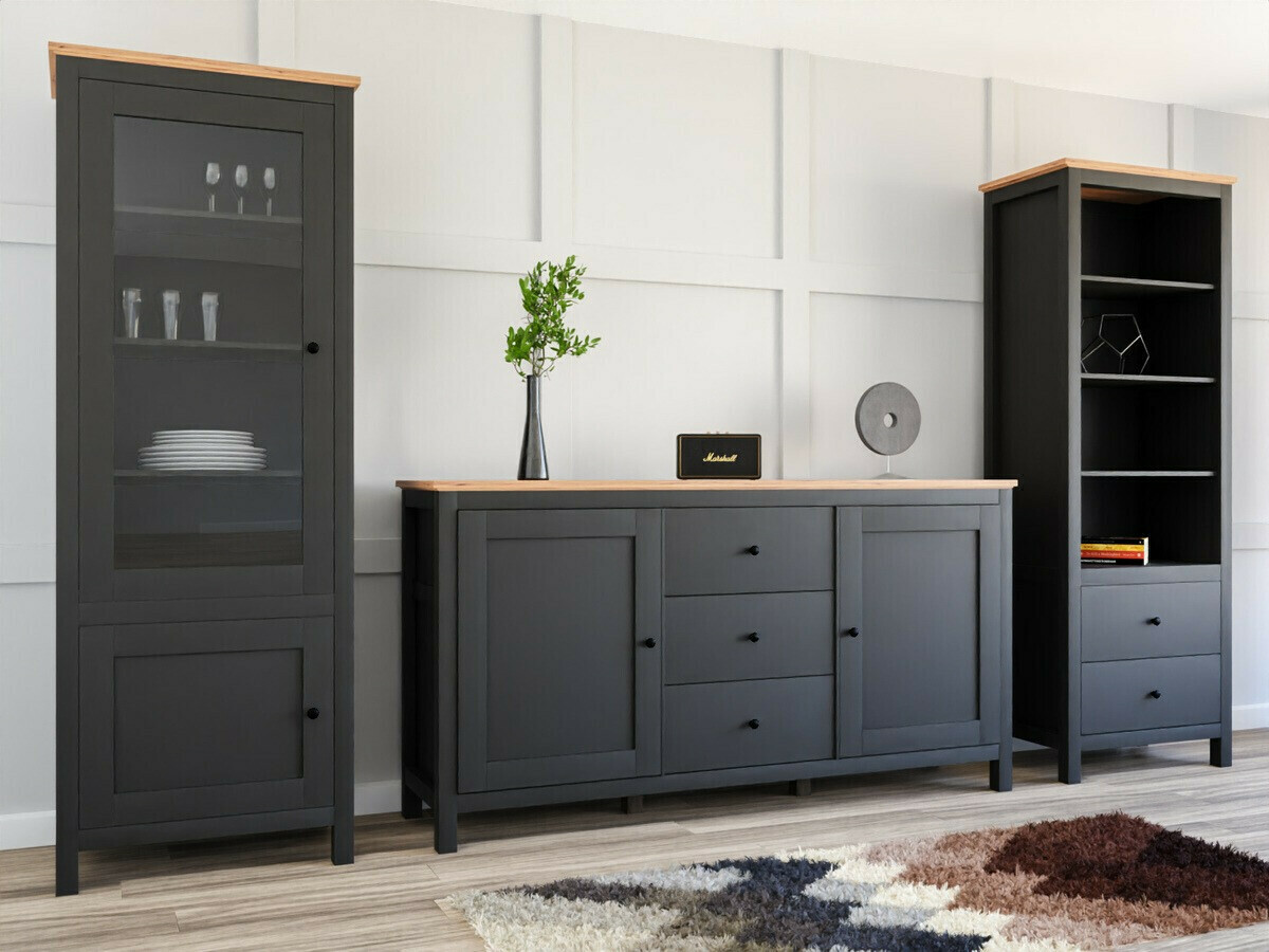 Riiul Sordoro 113 (Grafiit + Artisan tamm)