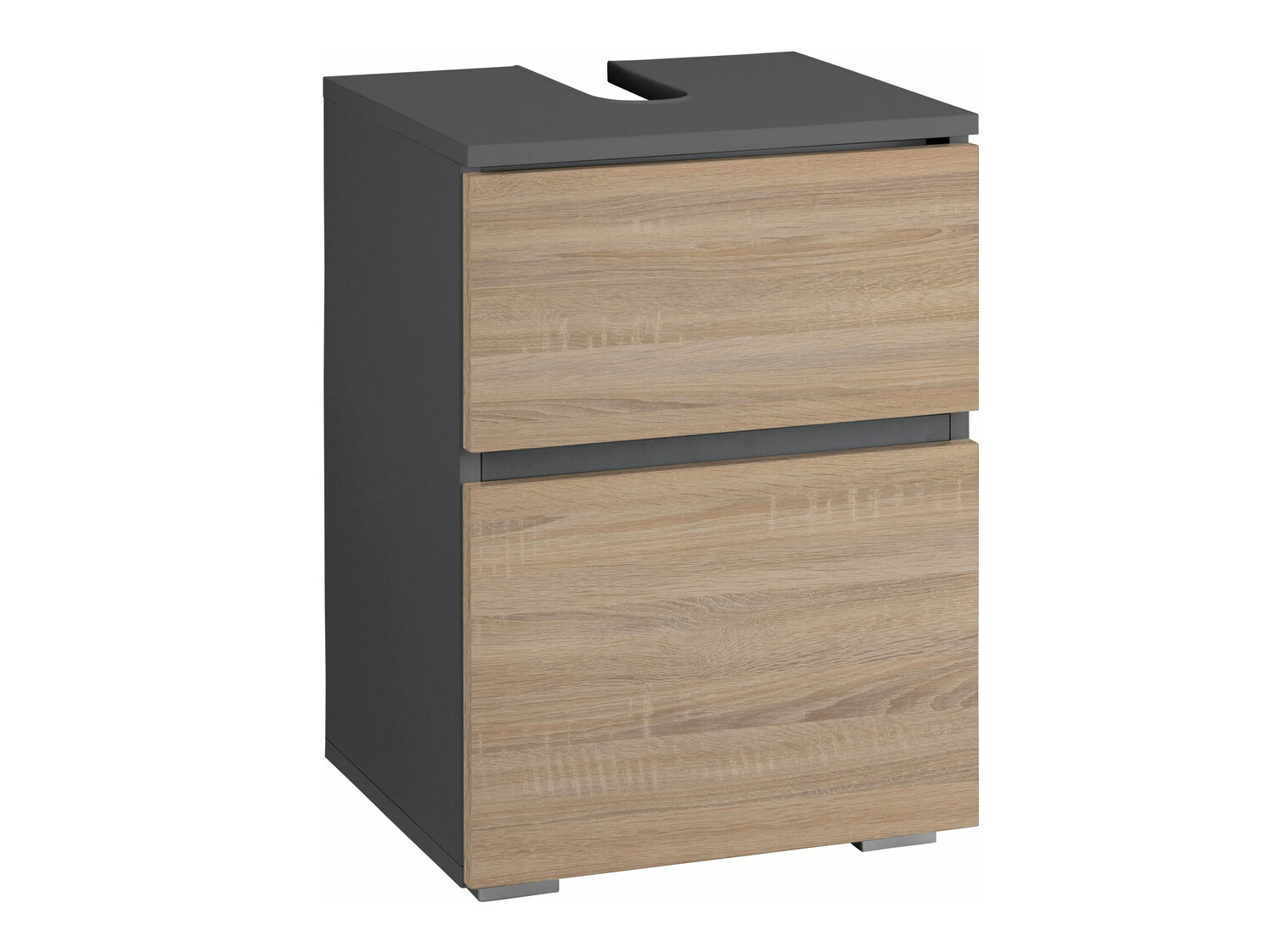 Vannitoa põrandakapp kraanikausile Soncamu 103 (Antratsiit + Tamm)