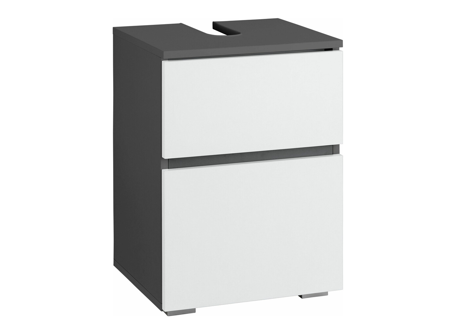 Vannitoa põrandakapp kraanikausile Soncamu 103 (Valge + Antratsiit)