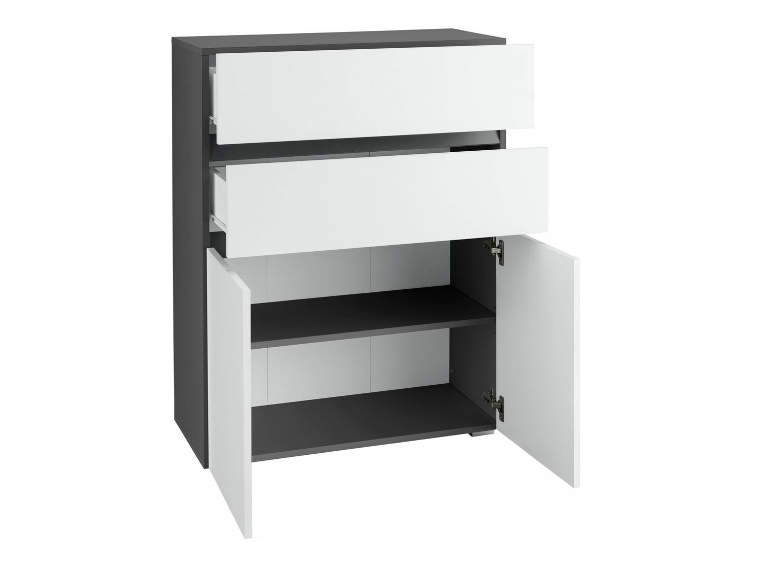 Vannitoa põrandakapp Soncamu 101 (Valge + Antratsiit)