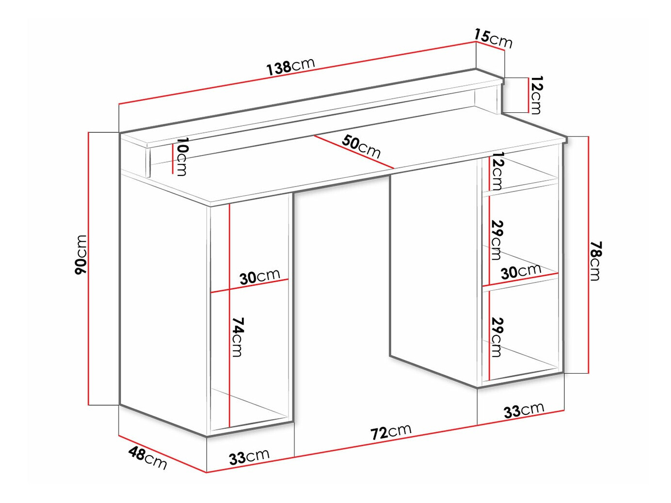 Mängurilaud Hartford 323 (Must)