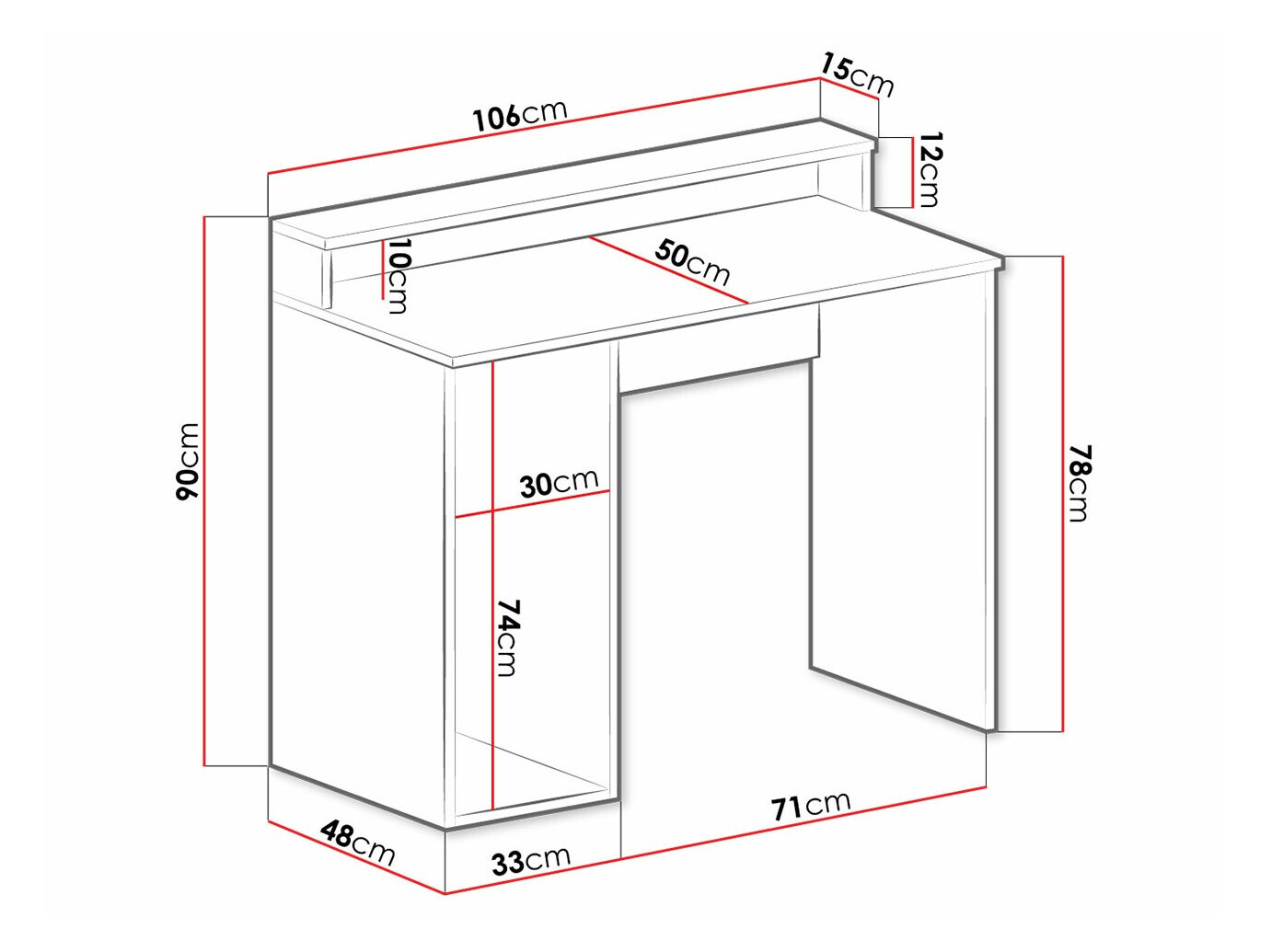 Mängurilaud Hartford 324 (Valge)