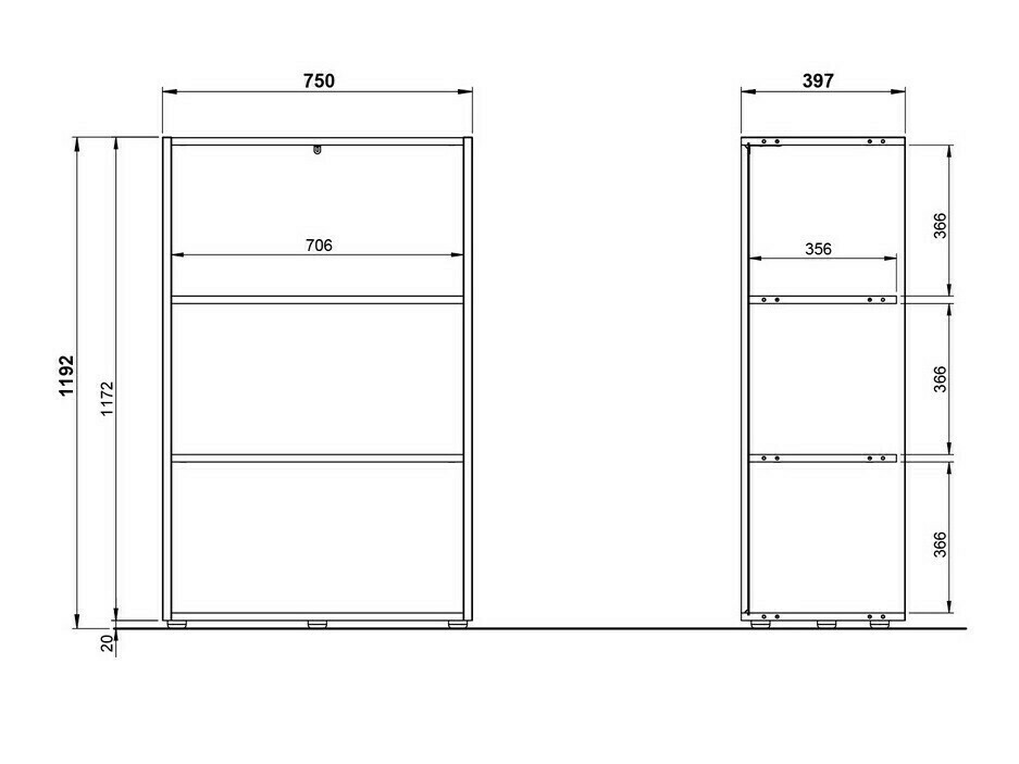 Riiul Fivcalu 103 (Navarra tamm + Grafiit)