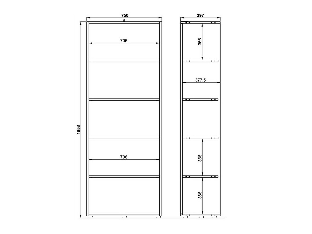 Riiul Fivcalu 105 (Navarra tamm + Grafiit)