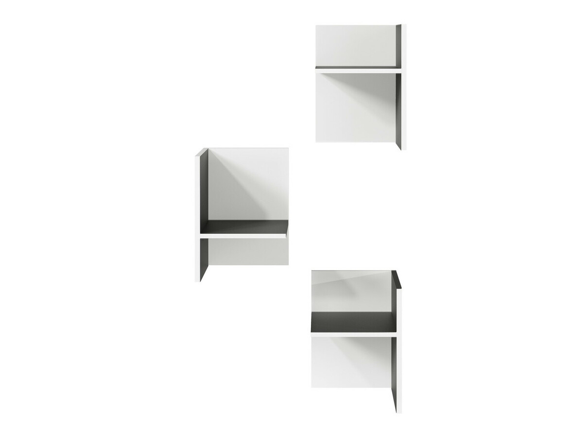 Riiulikomplekt Fivcalu 104 (Valge + Grafiit)