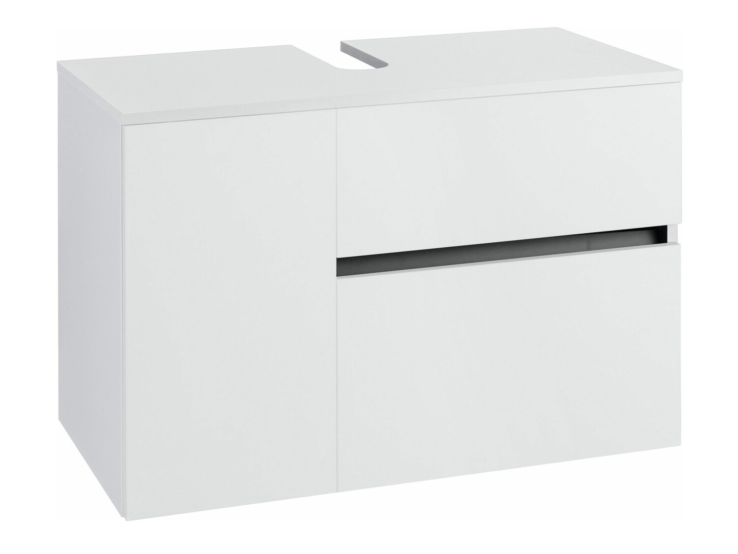 Vannitoa põrandakapp kraanikausile Soncamu 107 (Valge)