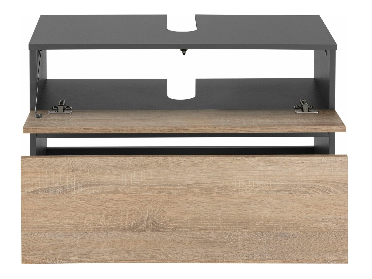 Vannitoa põrandakapp kraanikausile Soncamu 109 (Antratsiit + Tamm)