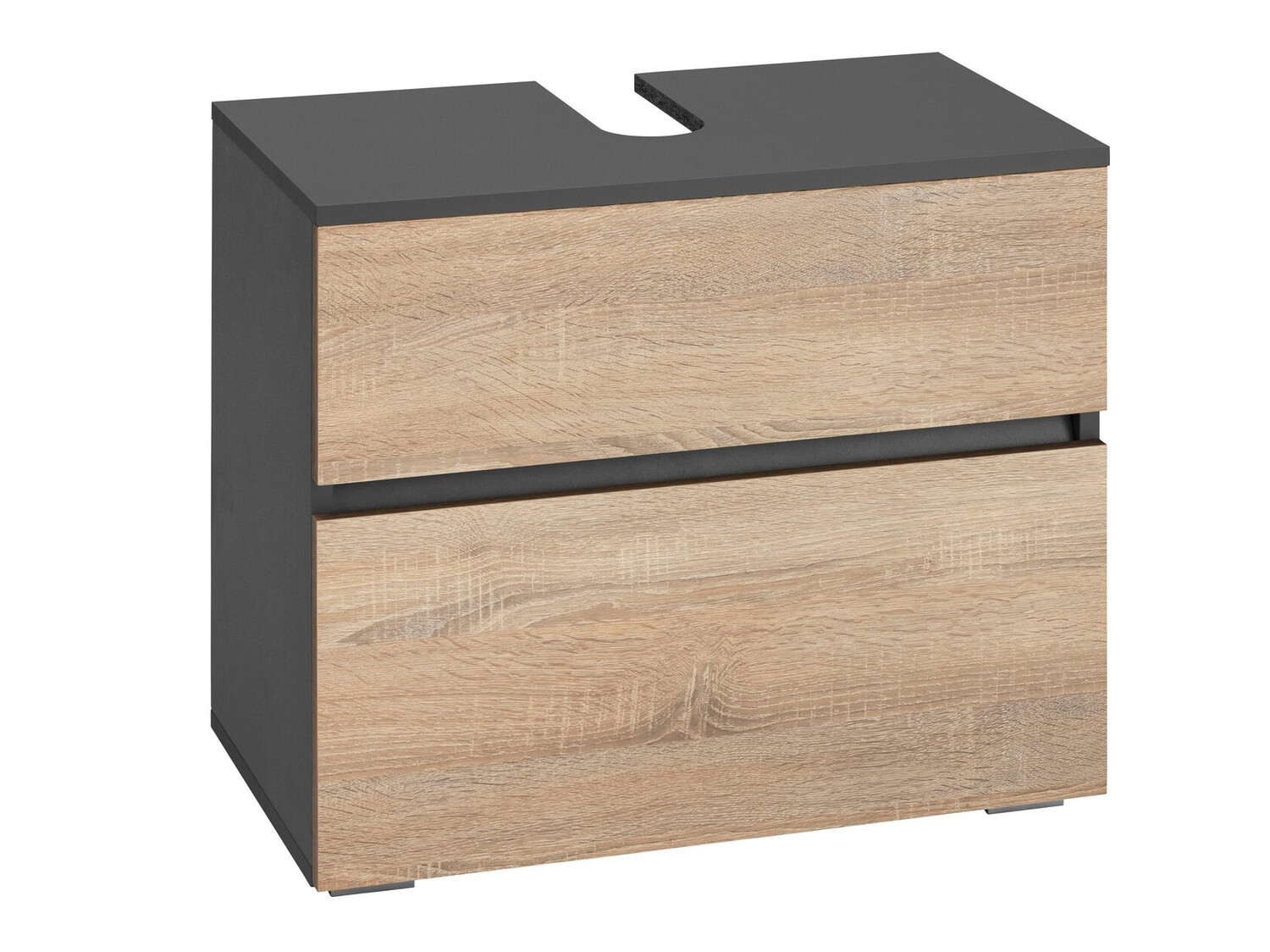 Vannitoa põrandakapp kraanikausile Soncamu 110 (Antratsiit + Tamm)