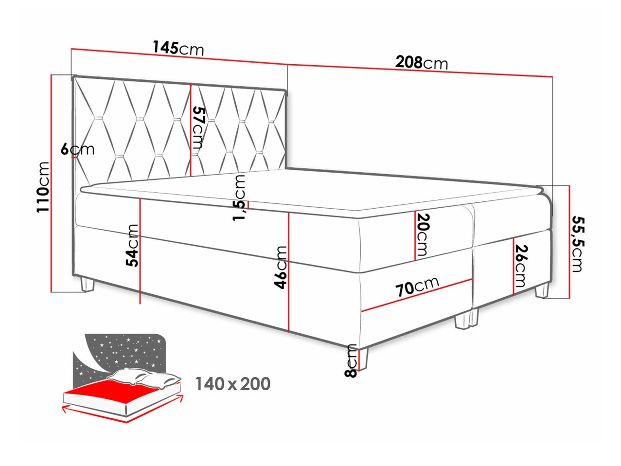 Kontinentaalvoodi Baltimore 176 (Fresh 1)