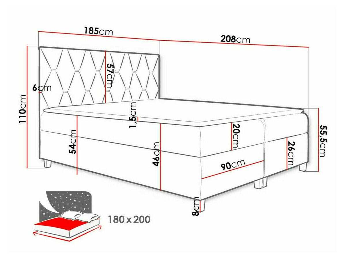 Kontinentaalvoodi Baltimore 176 (Fresh 8)