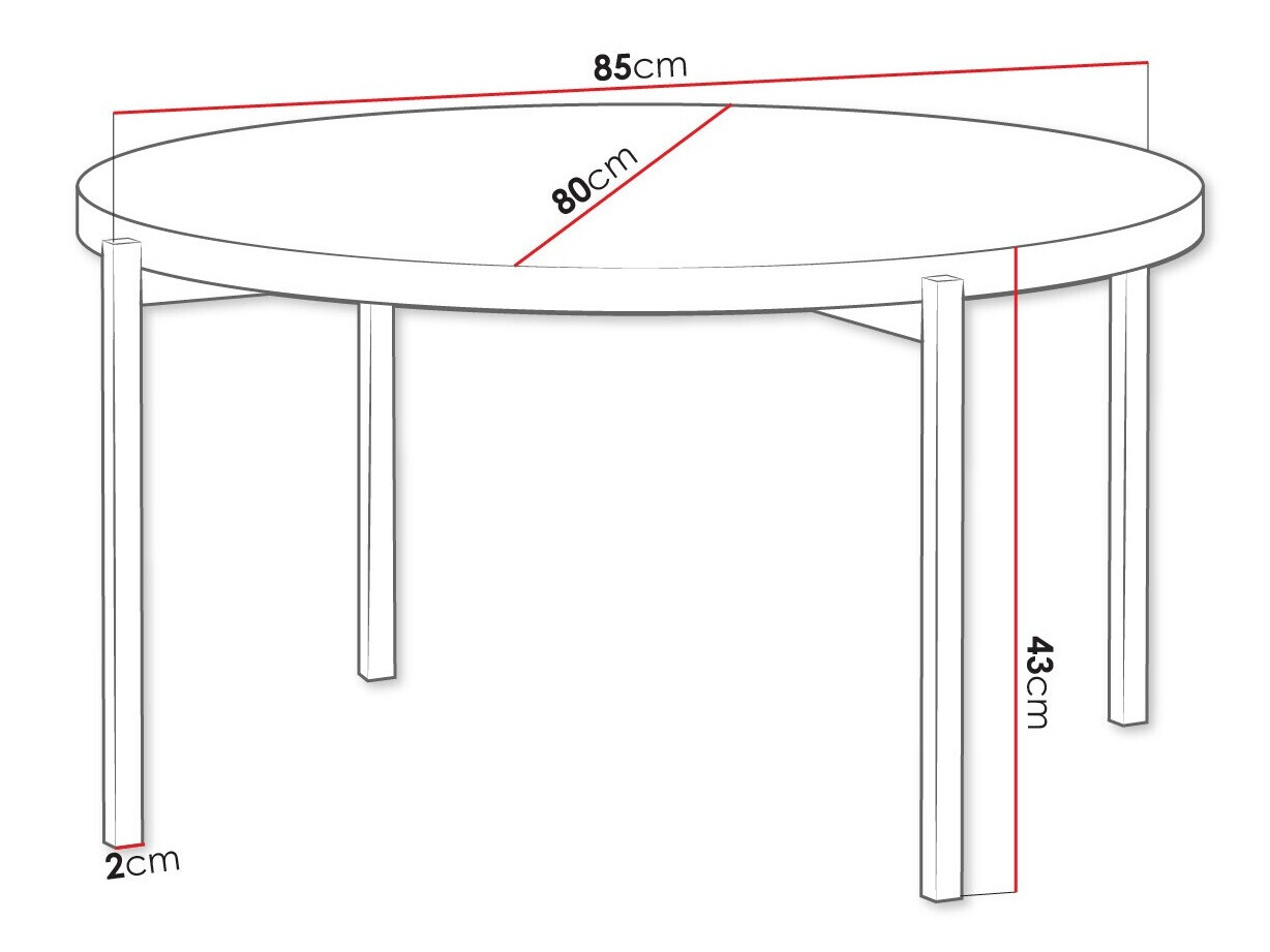 Diivanilaud Providence 176 (Läikiv valge + Must)