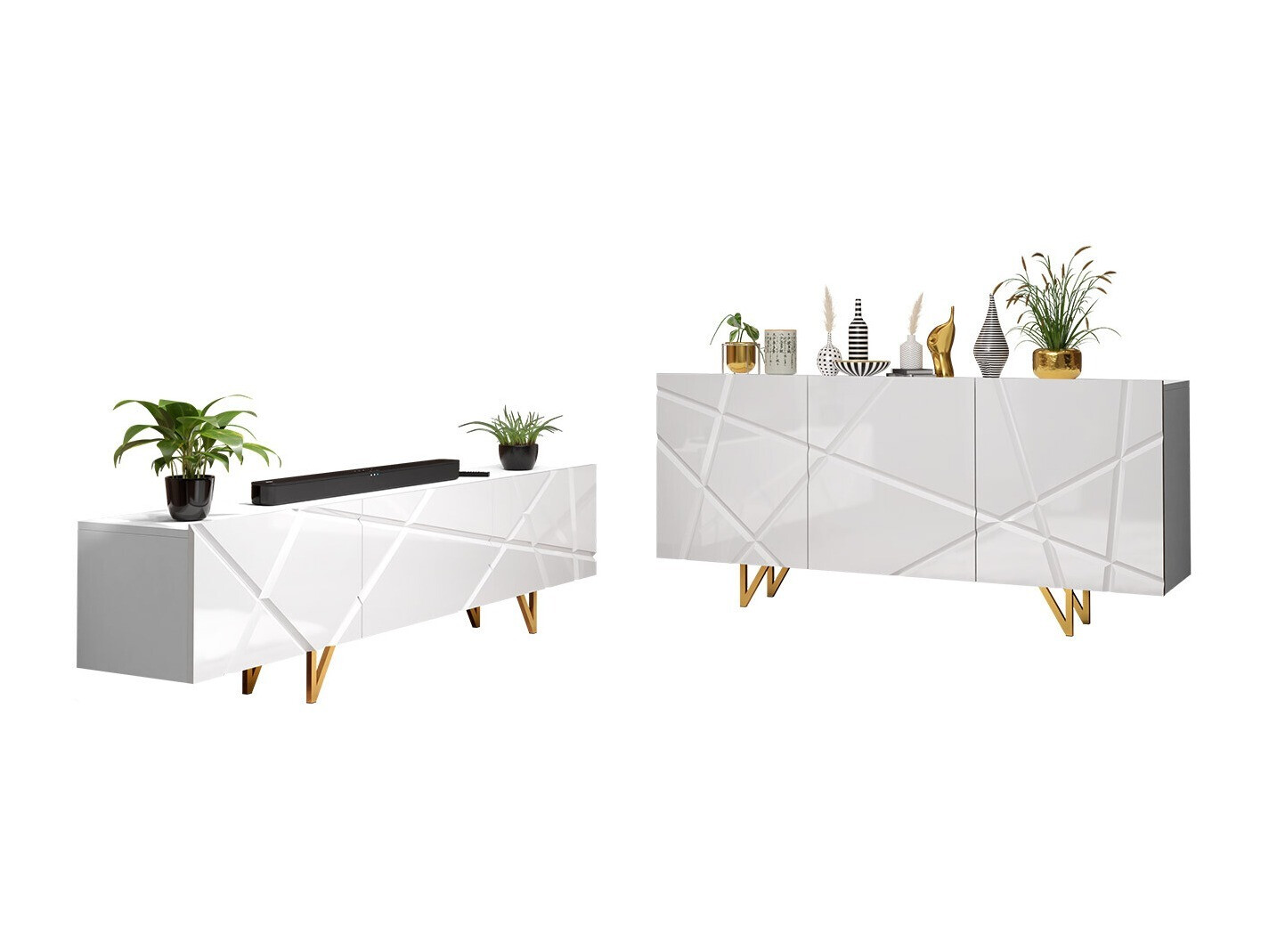 Elutoa komplekt Audis (Valge + Läikiv valge)