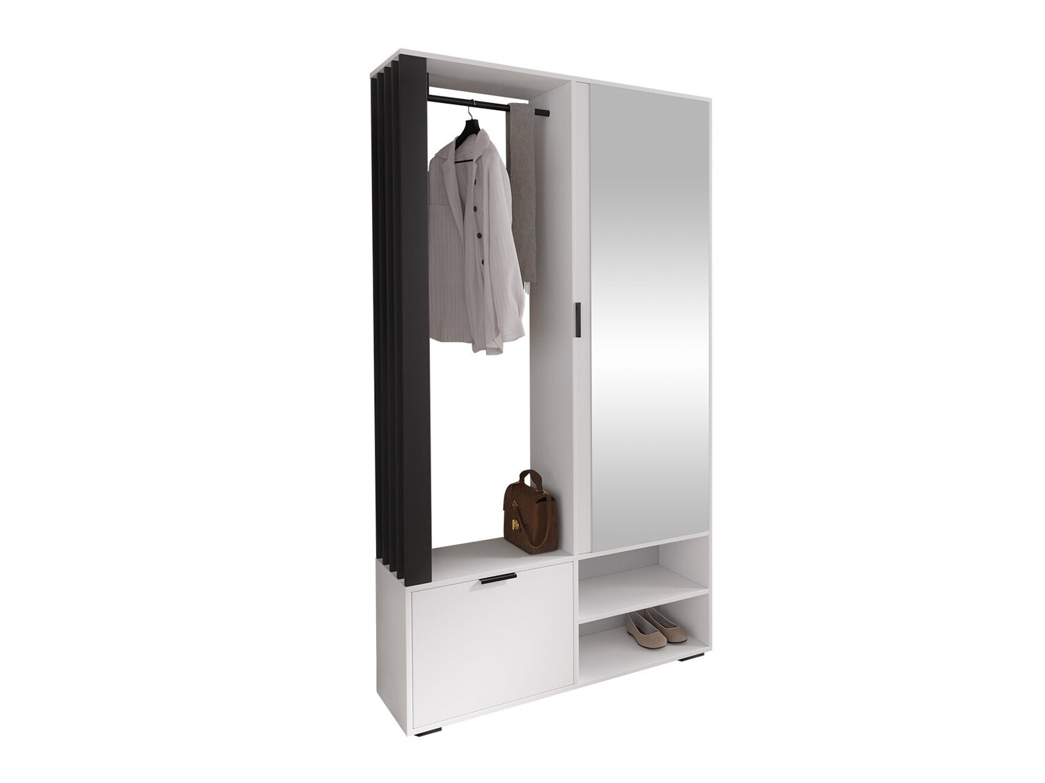 Esikukomplekt Stanton 145 (Valge + Must)