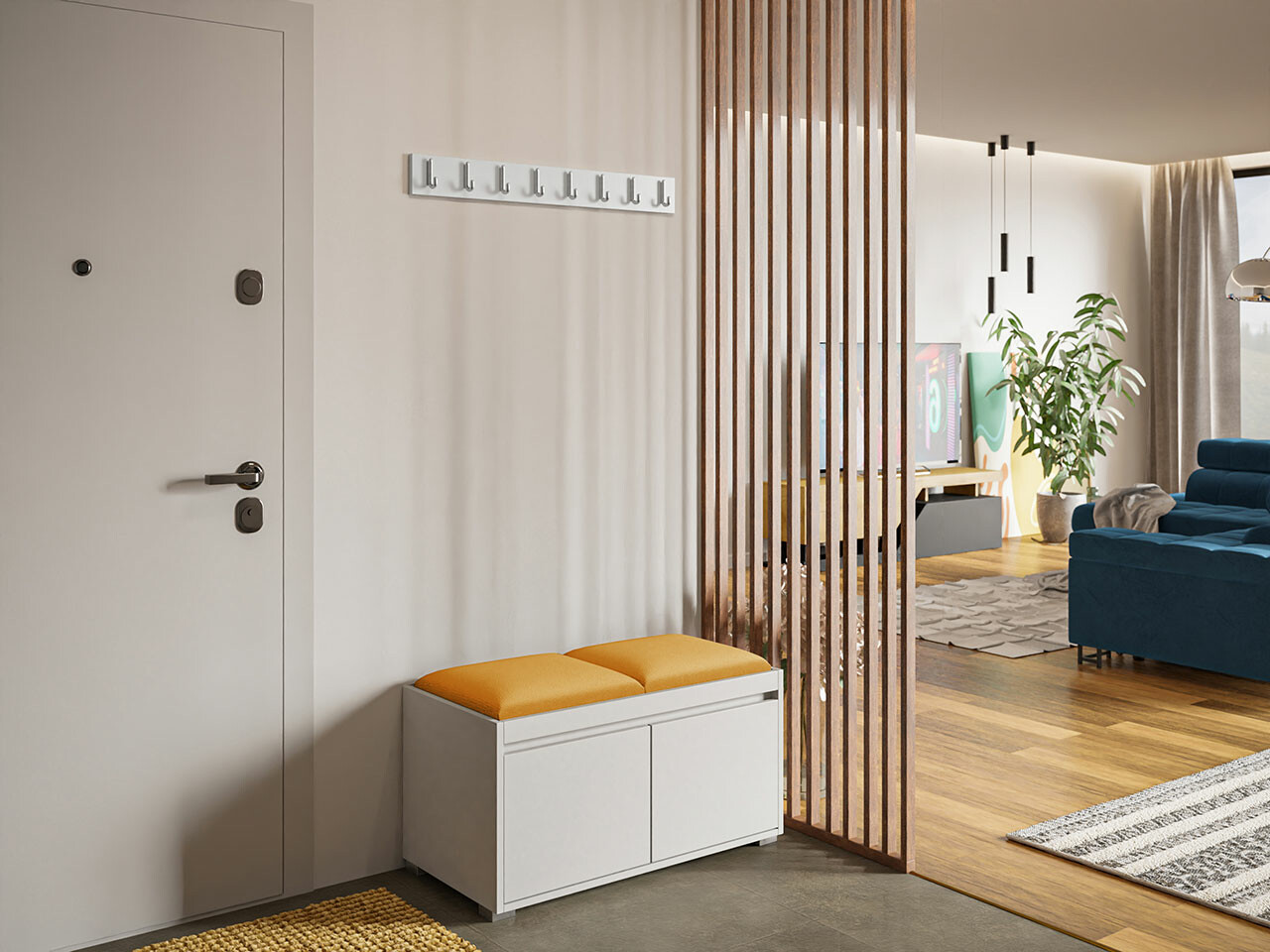 Esikukomplekt Comfivo 386 (Valge + Manila 32)