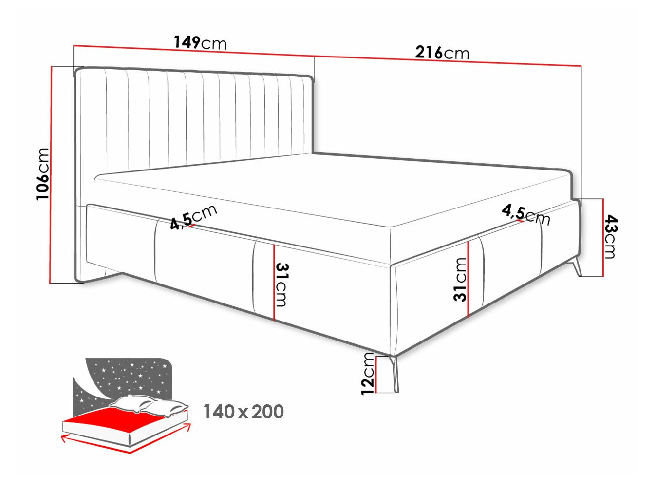 Voodi ComfiDream 173 (Fresh 01)