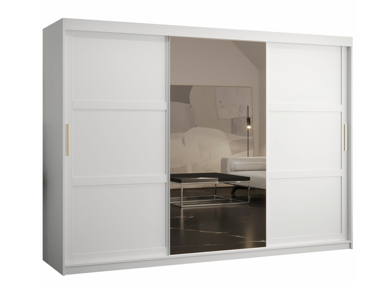 Riidekapp Ferfere 105 (Valge)