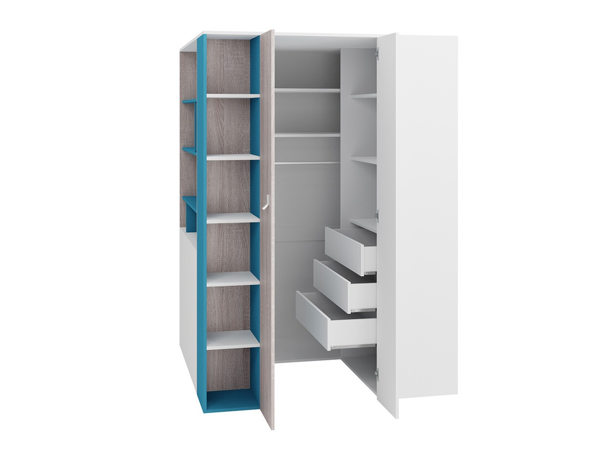 Lastetoa komplekt Camteso 115 (Valge + Tamm + Türkiis)