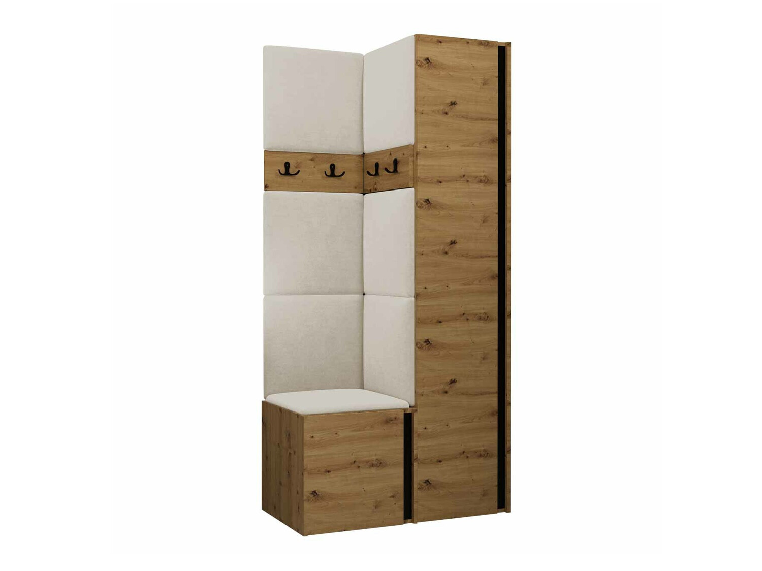 Esikukomplekt Hartford 348 (Artisan tamm + Must)