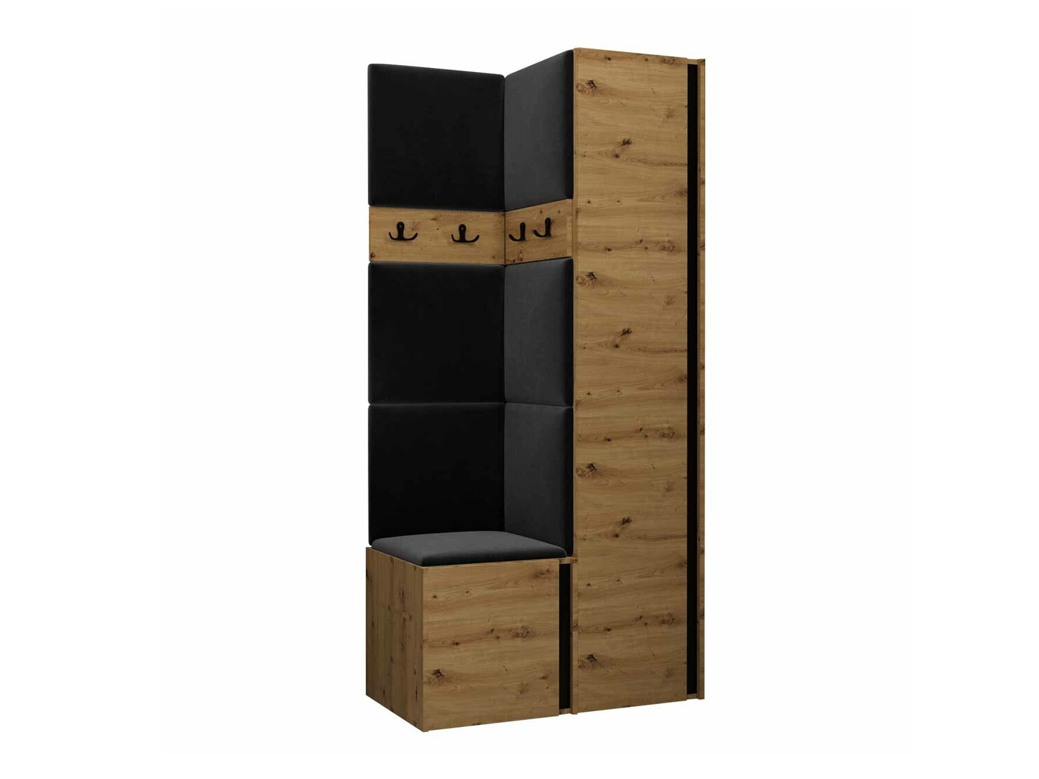 Esikukomplekt Hartford 348 (Artisan tamm + Must)