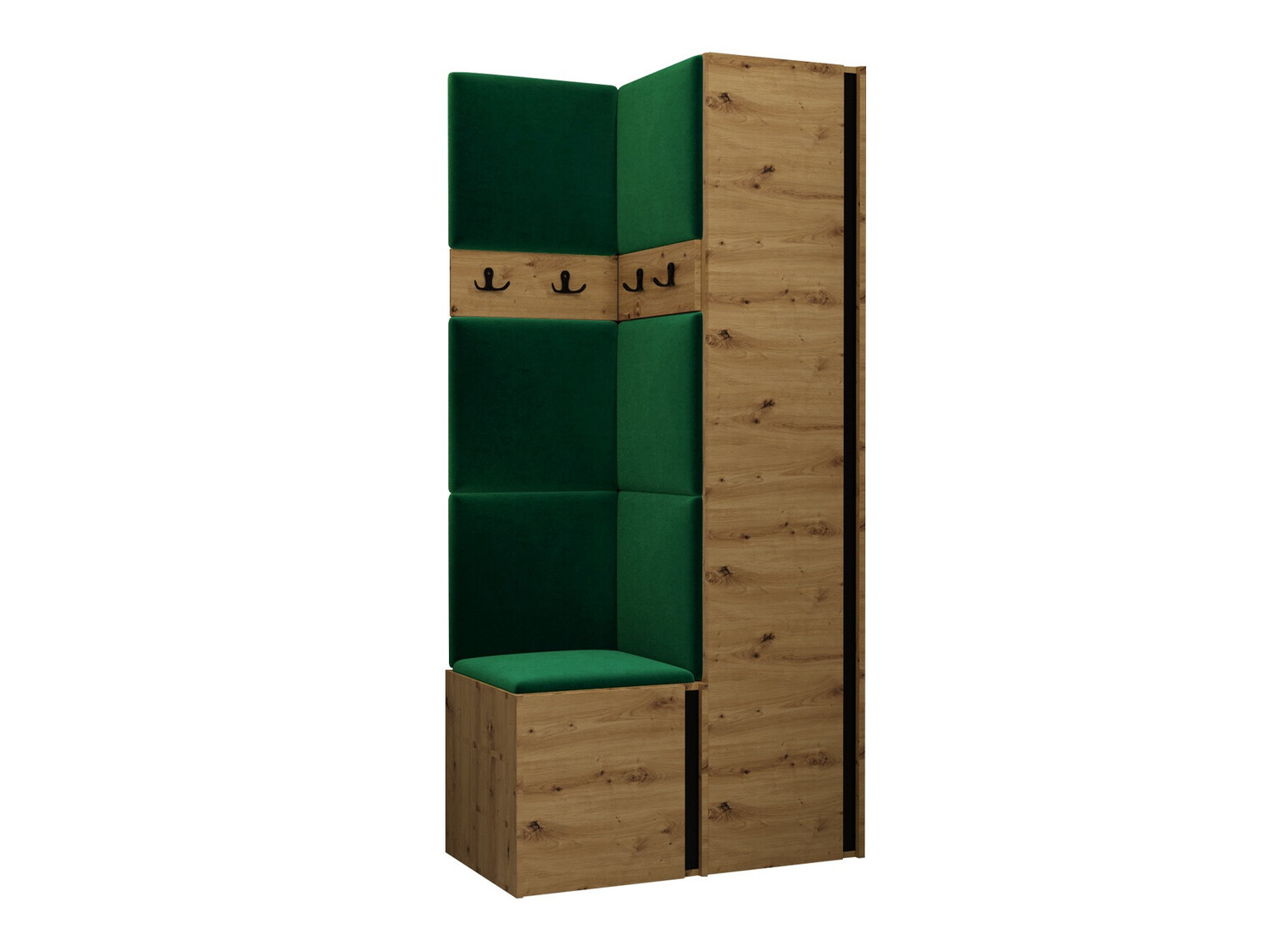 Esikukomplekt Hartford 348 (Artisan tamm + Must)