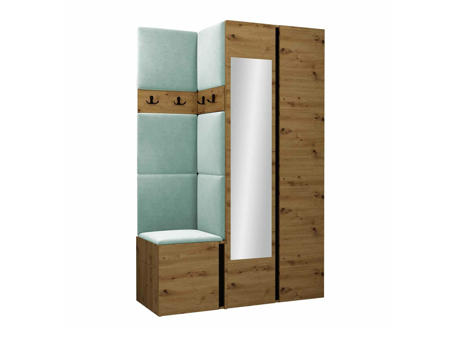 Esikukomplekt Pinis XXVI (Artisan tamm + Must)