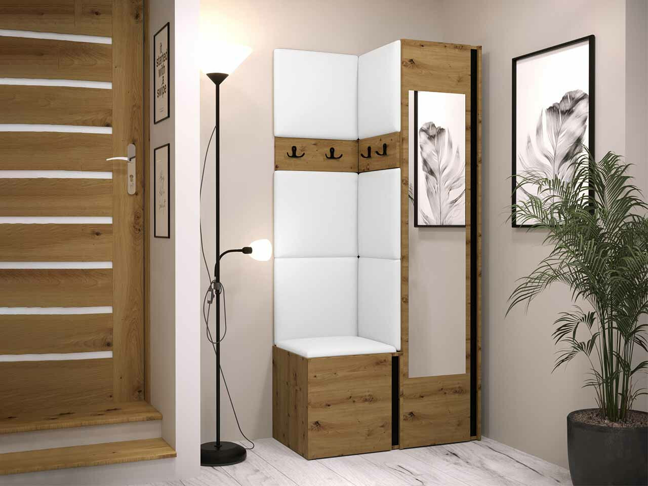 Esikukomplekt Hartford 354 (Artisan tamm + Must)