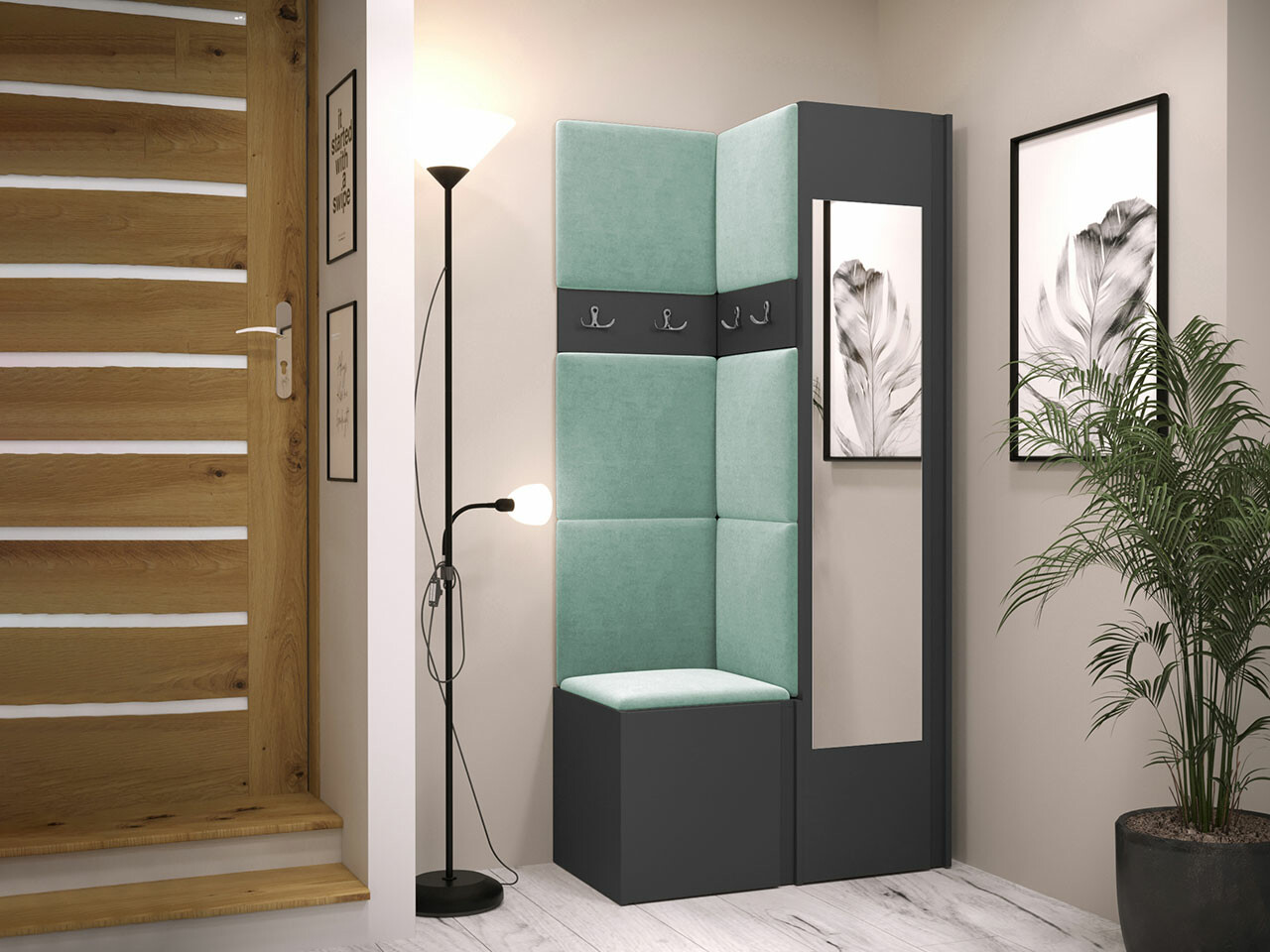 Esikukomplekt Hartford 354 (Grafiit)