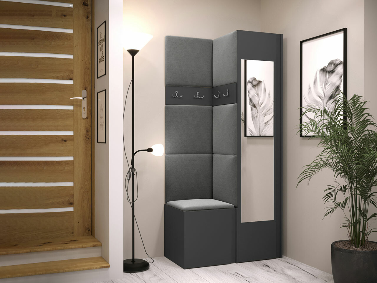 Esikukomplekt Hartford 354 (Grafiit)