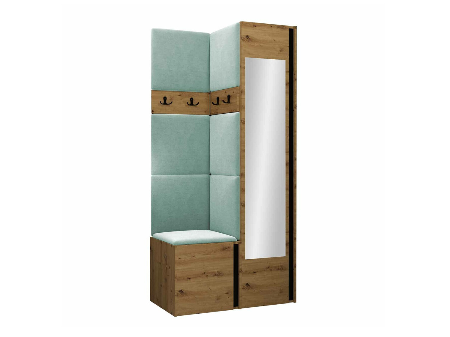 Esikukomplekt Pinis XXV (Artisan tamm + Must)