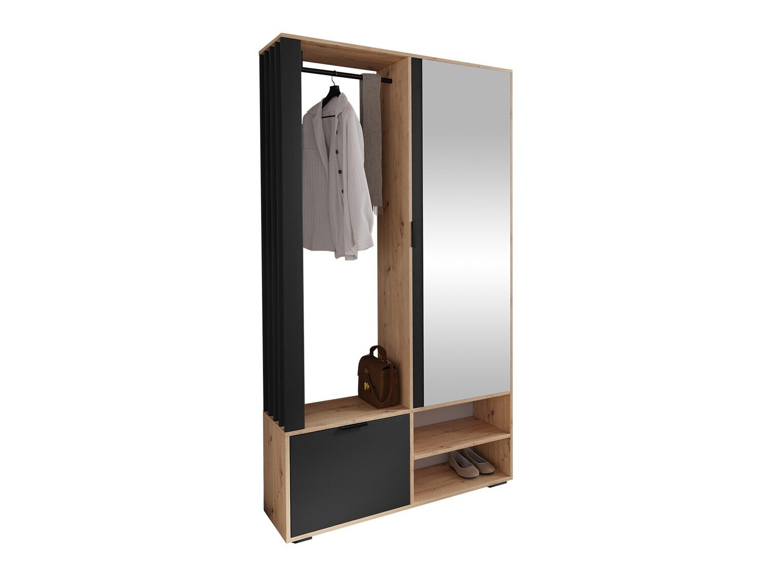 Esikukomplekt Vinea (Artisan tamm + Must)