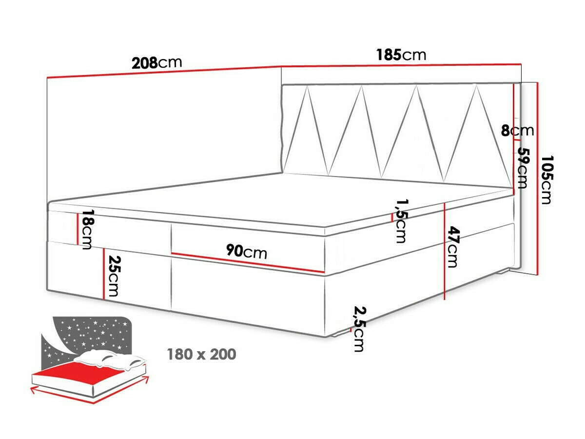 Kontinentaalvoodi Memphis 116 (Itaka 10)
