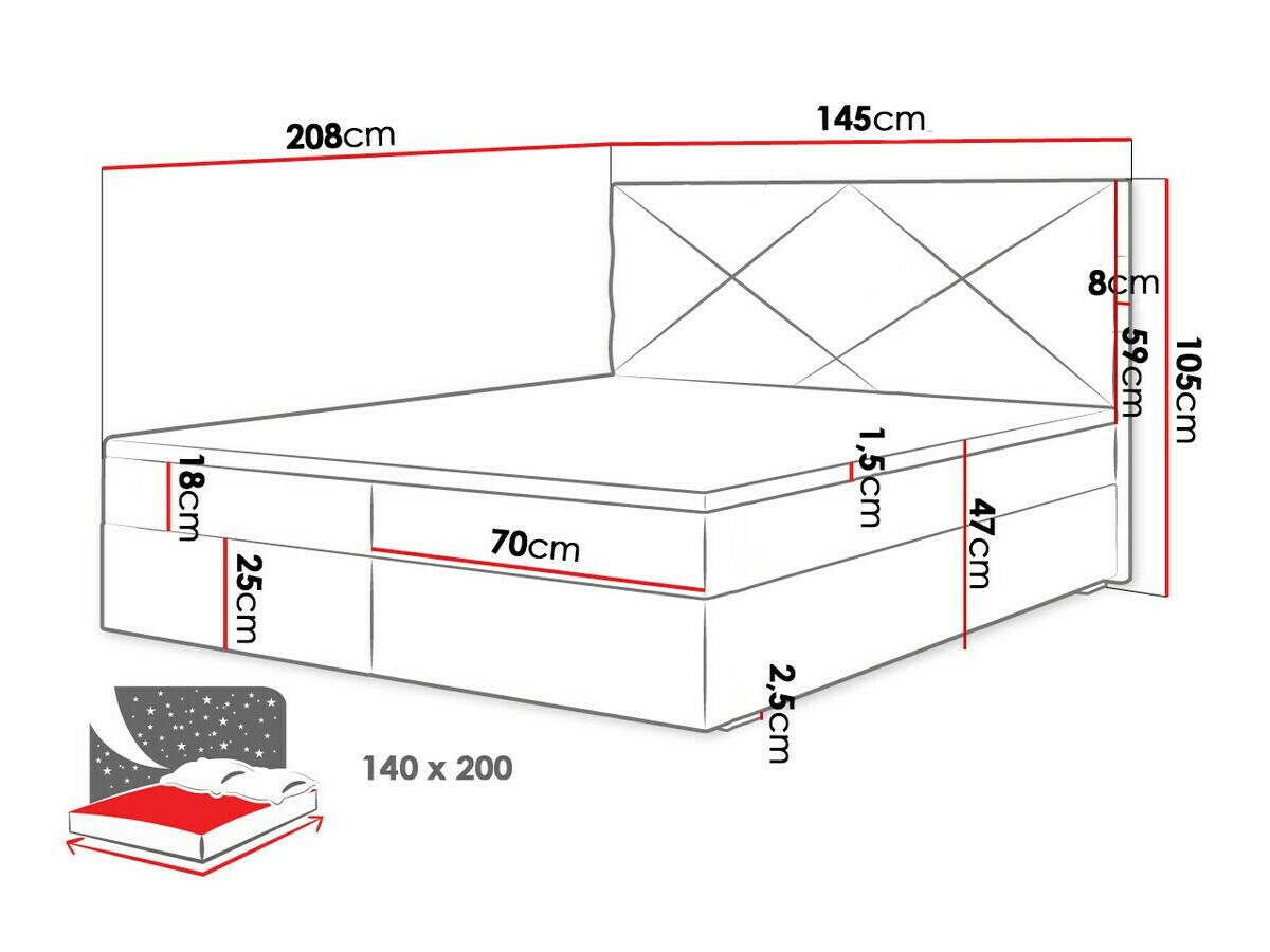Kontinentaalvoodi Memphis 117 (Itaka 10)