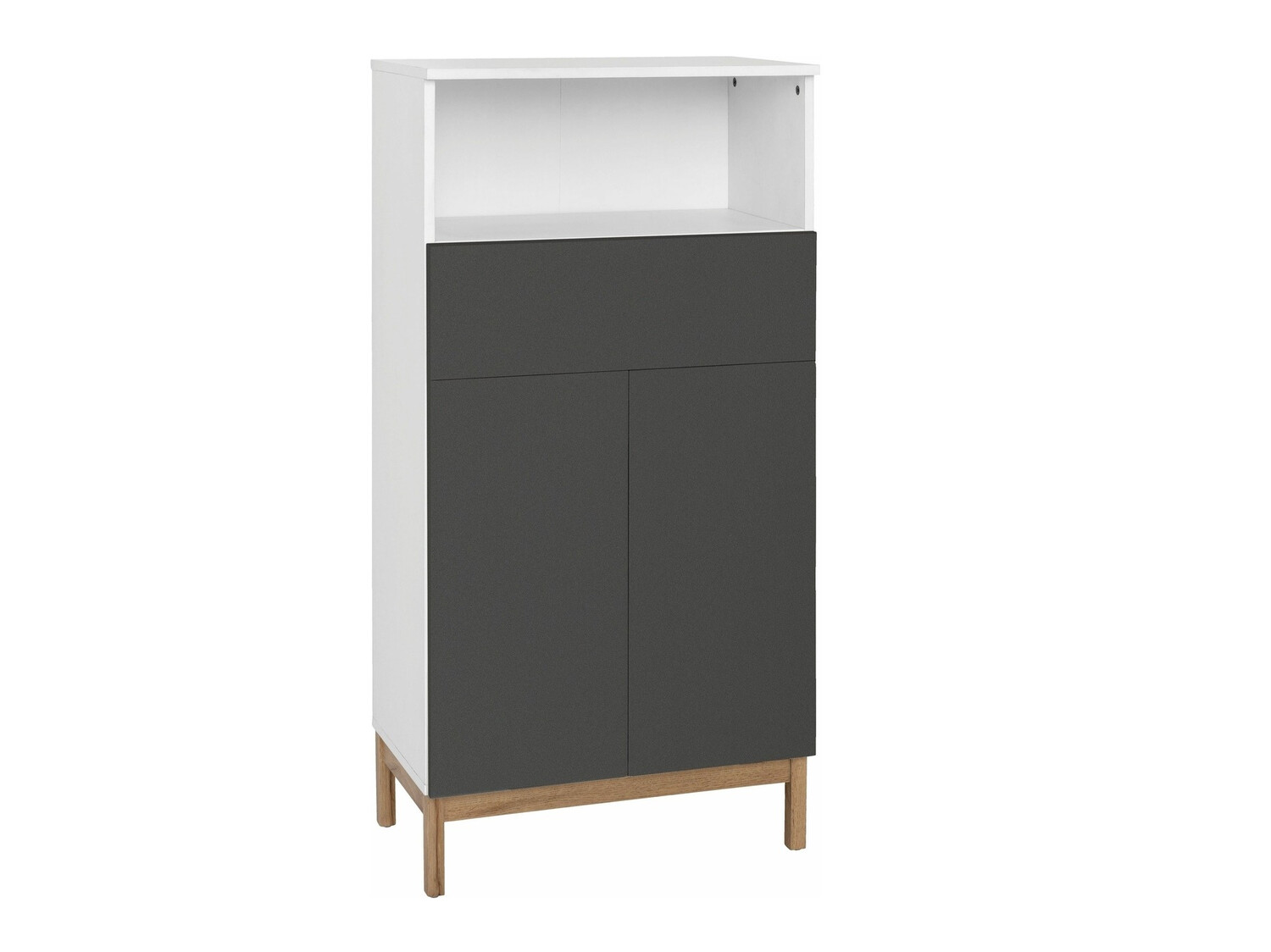 Vannitoa põrandakapp Tolcami 104 (Valge + Antratsiit)