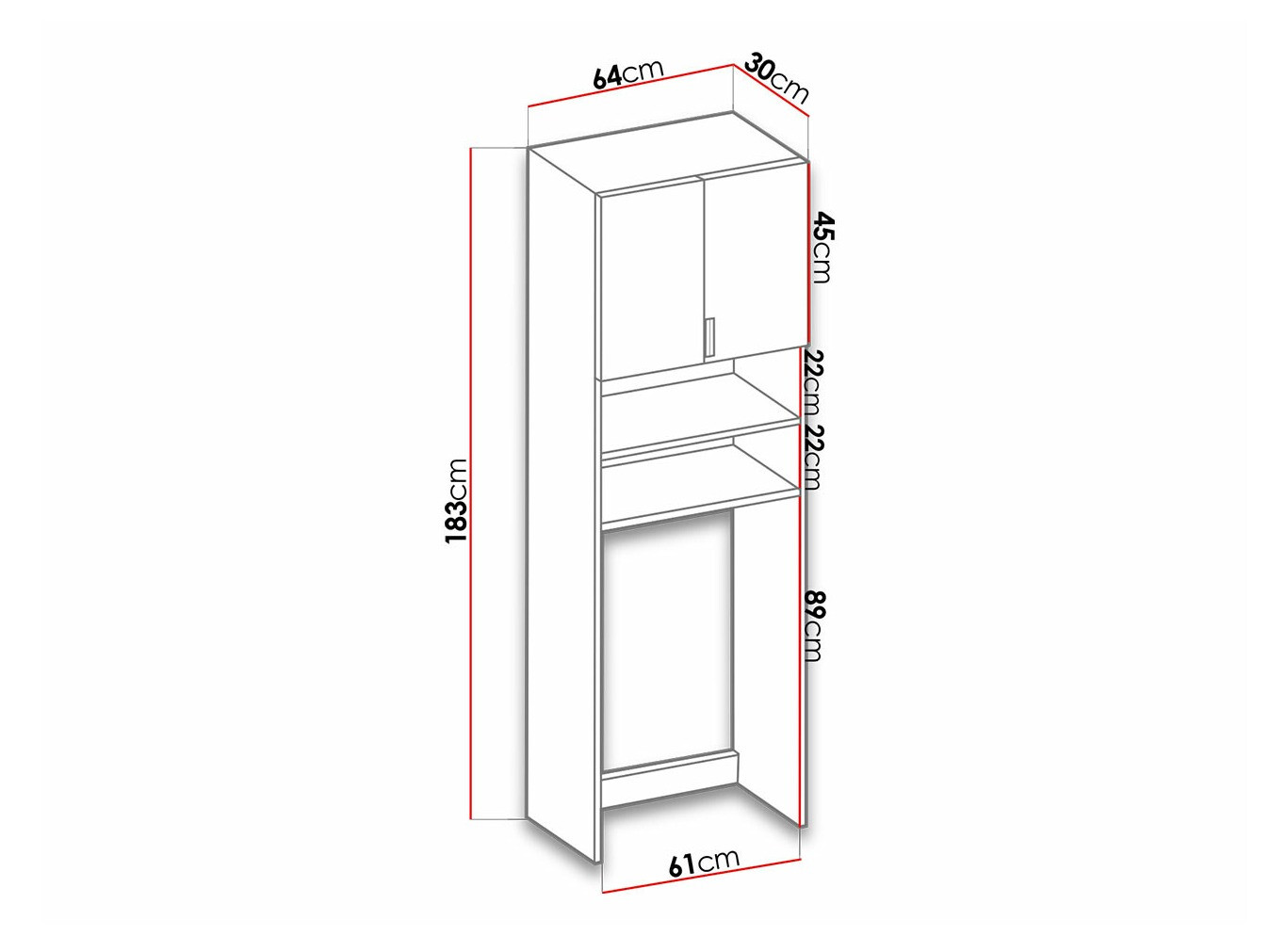 Vannitoariiul Dover 114 (Valge)