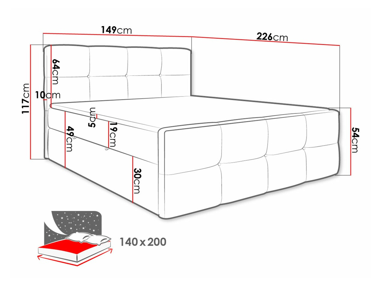 Kontinentaalvoodi ComfiDream Tirara (Fresh 1)