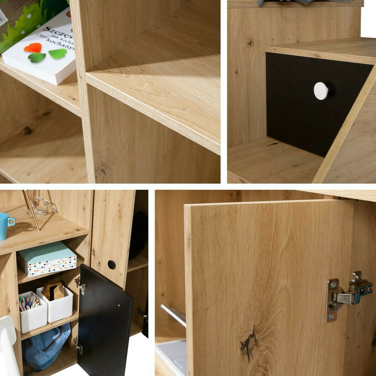 Kõrge voodi Hartford 362 (Artisan tamm + Valge)