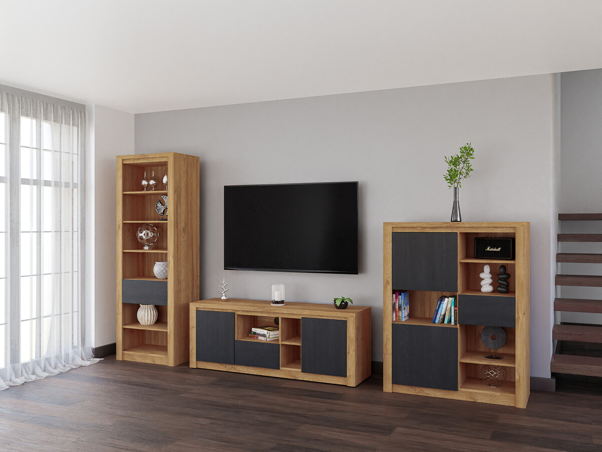 Riiul Boston 636 (Must tamm + Tamm)