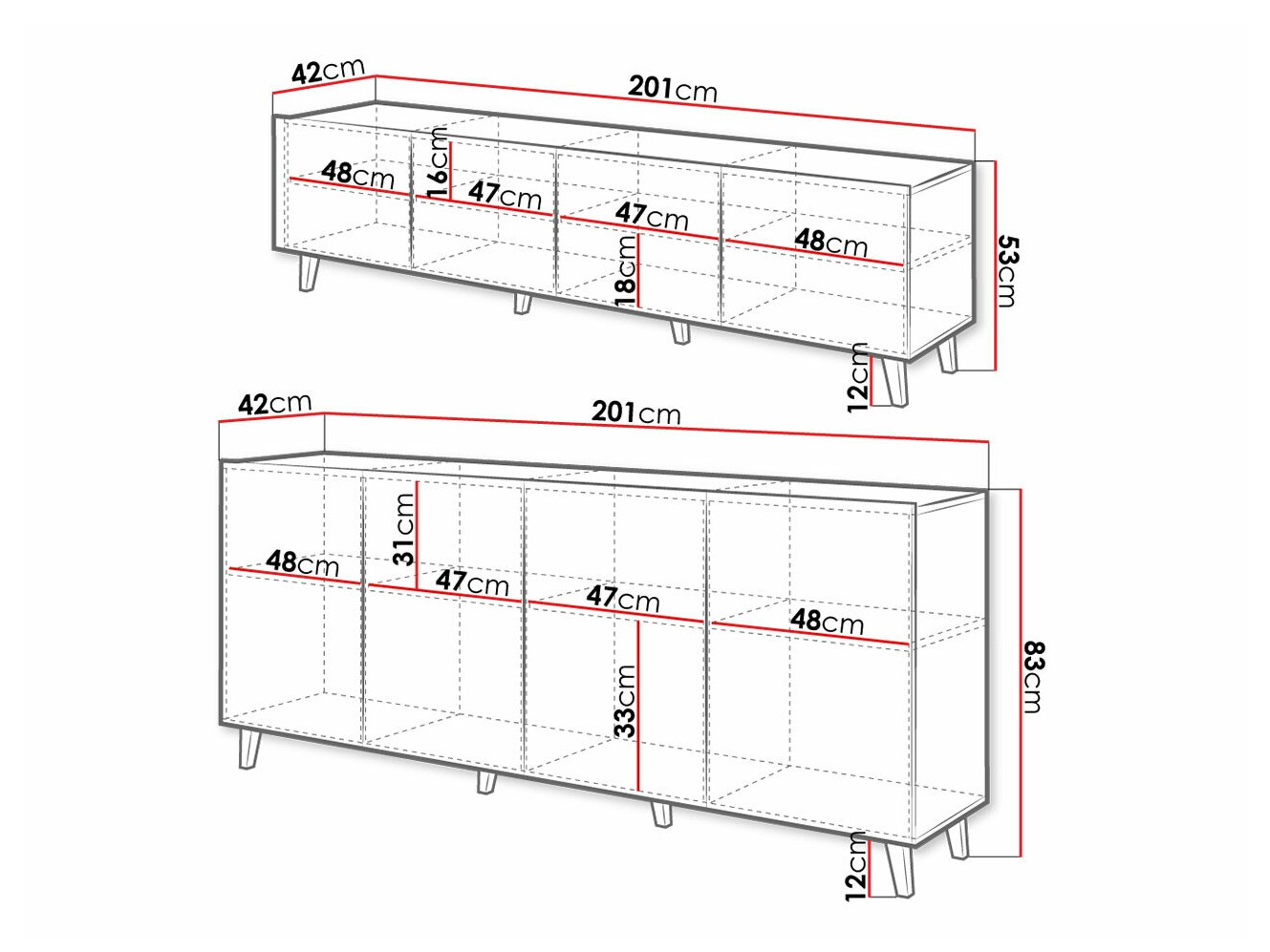 Elutoa komplekt Charlotte 182 (Valge + Must)