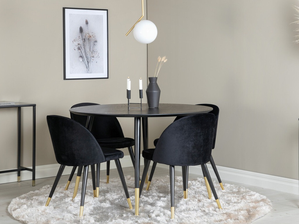 Söögitoakomplekt Dallas 3331 (Must)