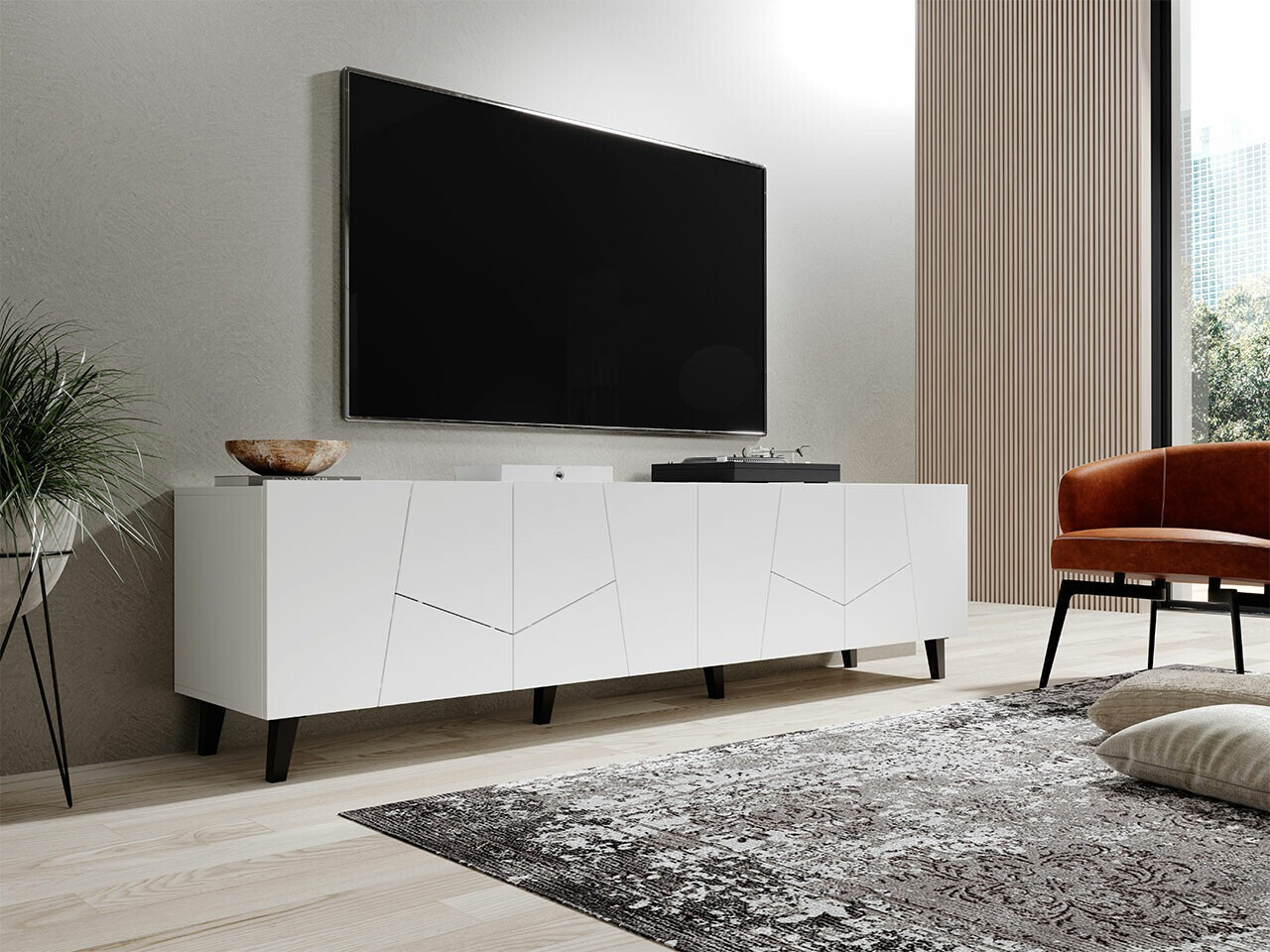TV-alus Charlotte 181 (Valge + Must)