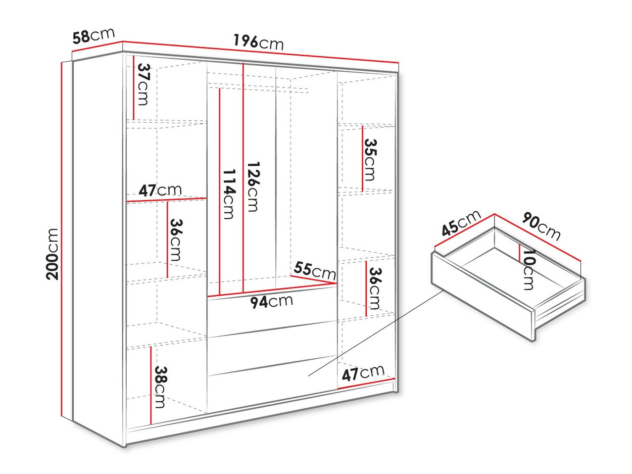 Riidekapp Enolevo 111