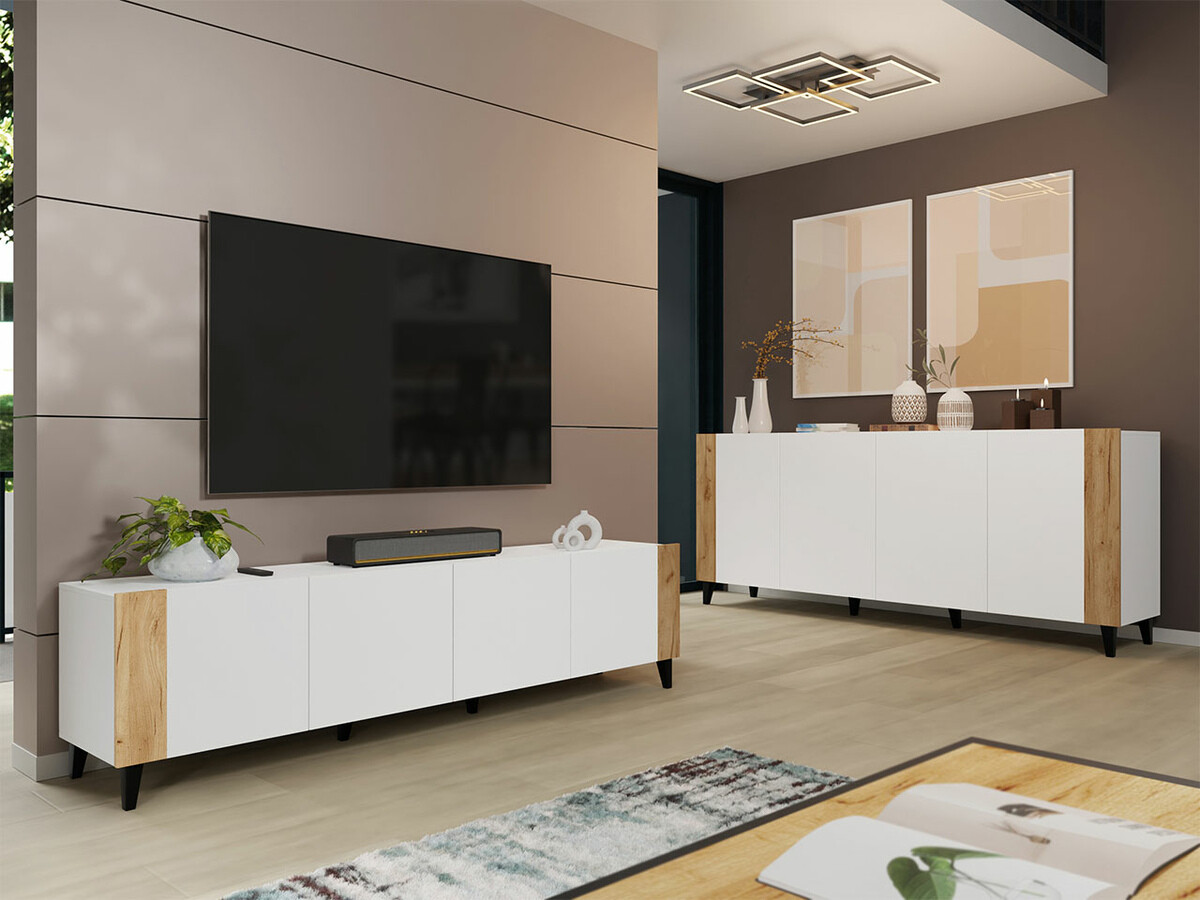 Kapp Charlotte 183 (Valge + Craft tamm)